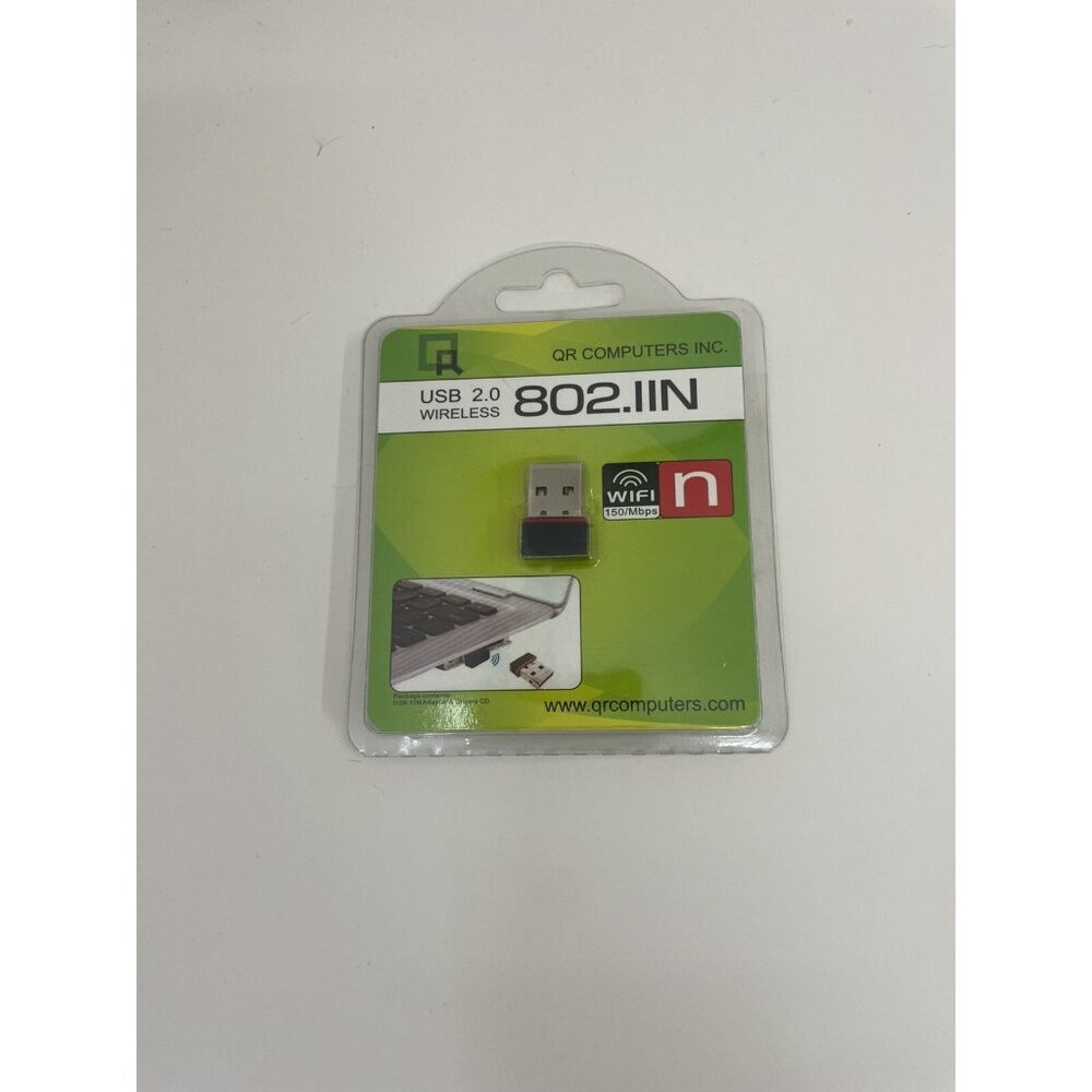 USB 2.0 Wireless Adapter – Plug & Play WiFi Dongle for PC & Laptop Computers